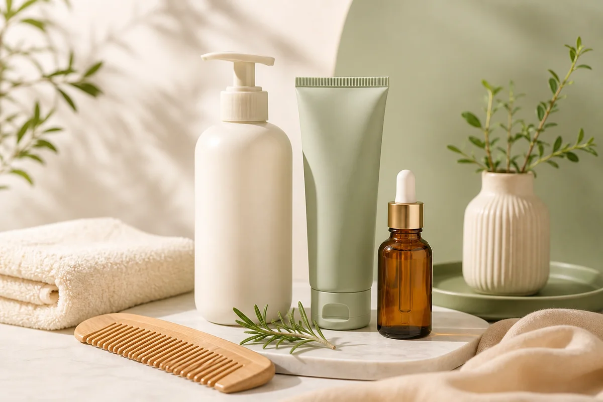 A curated visual for hair care